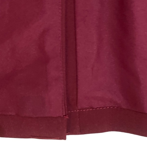Vince Camuto double breasted coat gold tone logo buttons lined merlot large - Picture 8 of 12